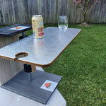 pole clamp on table camping