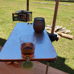 pole clamp on table camping